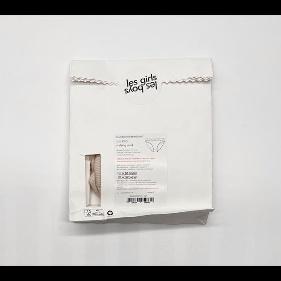 LES GIRLS LES BOYS Bamboo Rib Mini Brief (NWT) Retail: $59 - Picture 7 of 7